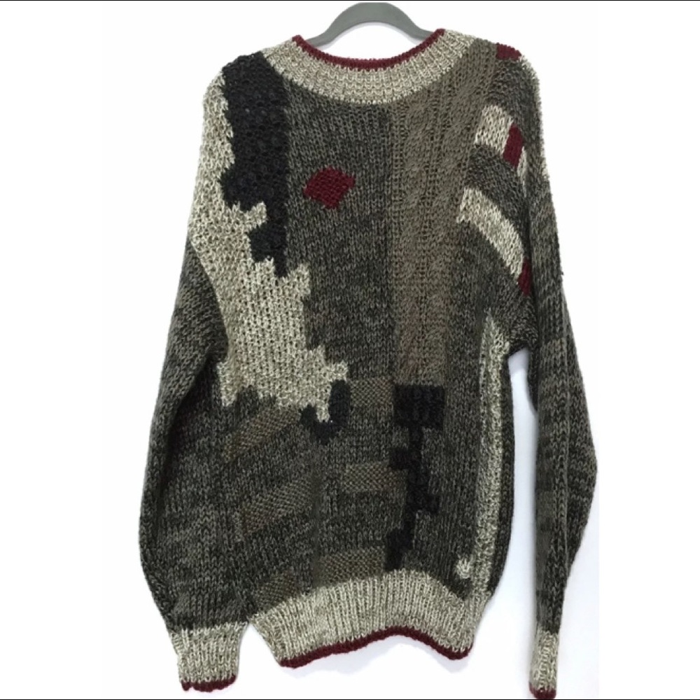 Circola Abstract Oversized Vintage Sweater - image 4